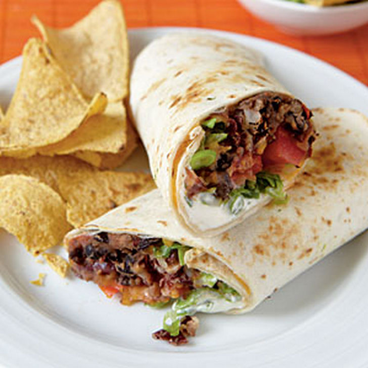13 College Student Recipes - Bean Burritos
