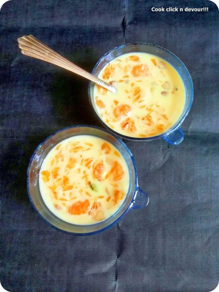 Komola Kheer (Kheer With Orange and Reduced Milk) Recipe.