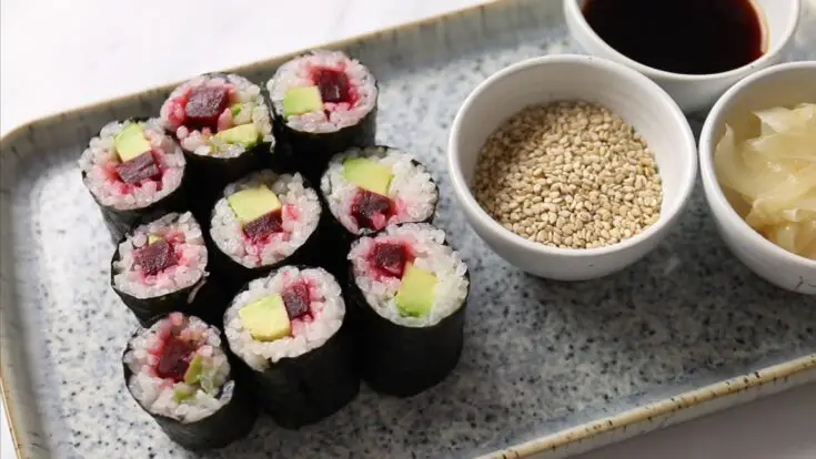 Easy vegan sushi recipe.