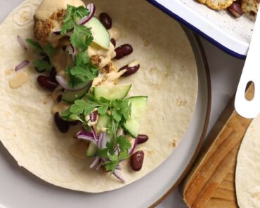Vegan “Cheesy” Cauliflower Tacos Recipe