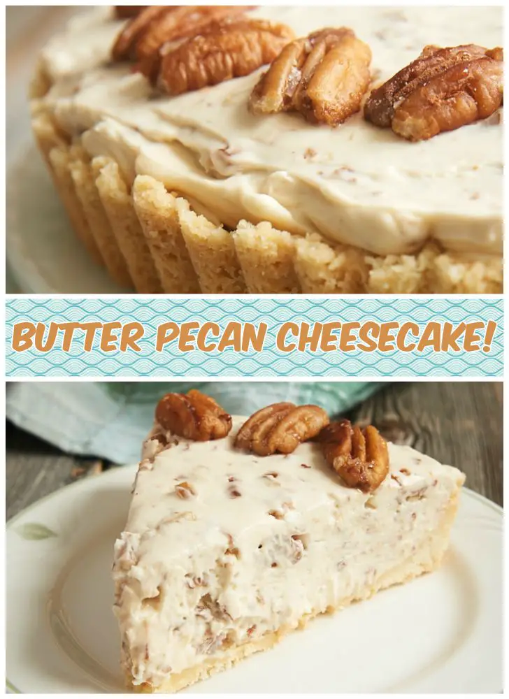 Butter Pecan Cheesecake Recipe.