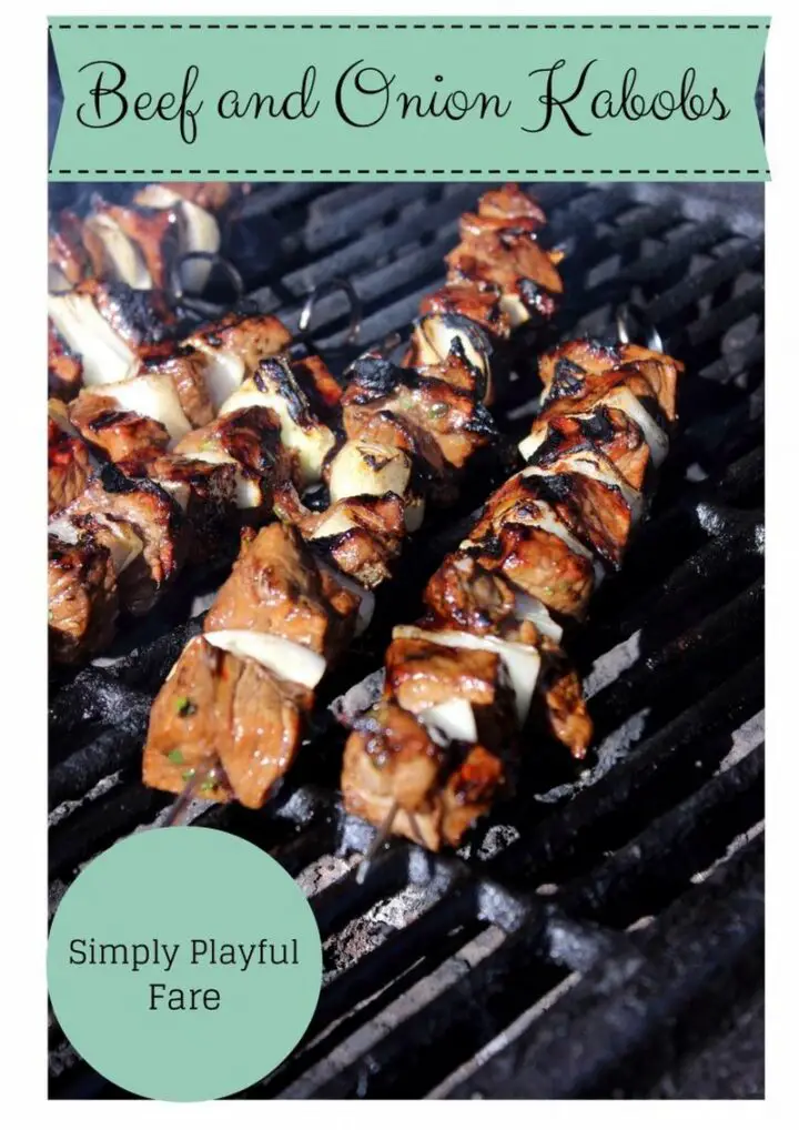 I love simplicity when it comes to recipes and these shish kebabs feature my two favorite things: steak and onions.