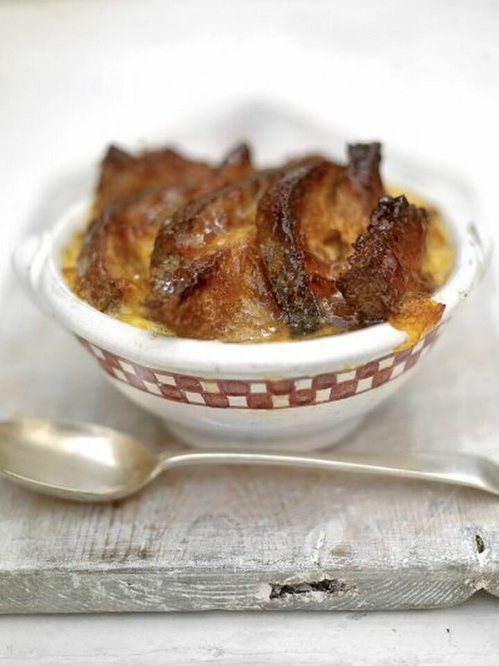 Adding marmalade to a bread and butter pudding truly brings it to an entirely new level of deliciousness. This recipe by British celebrity chef, Jamie Oliver, also features a cinnamon and orange butter sauce that is out of this world!