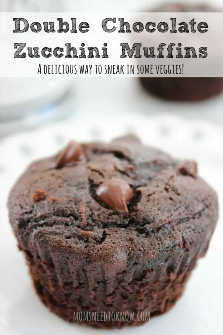 What's better than chocolate zucchini muffins, double chocolate zucchini muffins of course? They are moist and delicious and now I want another one.