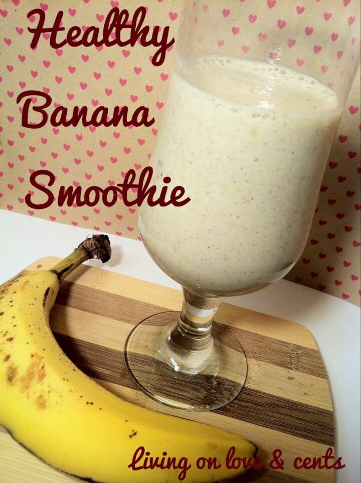 Healthy and Sweet Banana Smoothie.