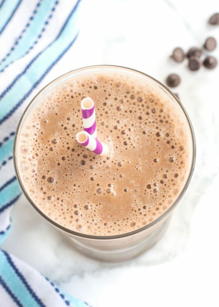 Chocolate Banana Smoothie.