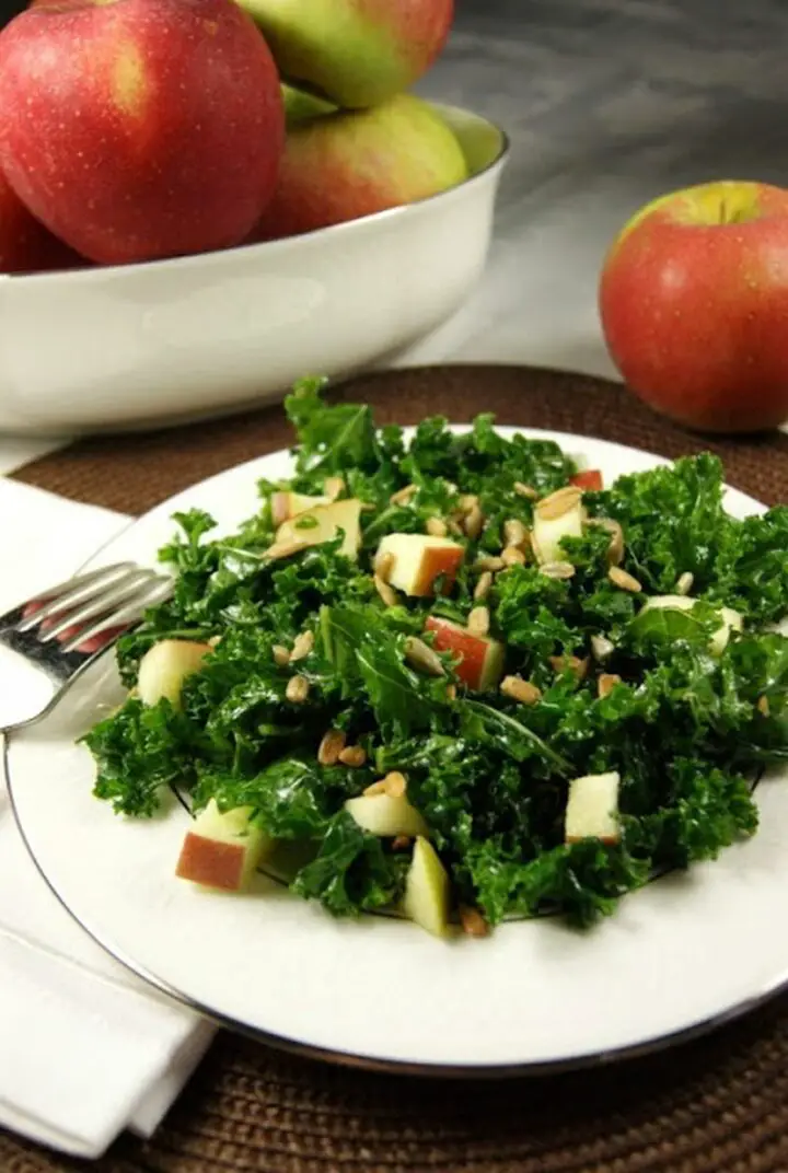 Kale & Apple Salad with Honey.