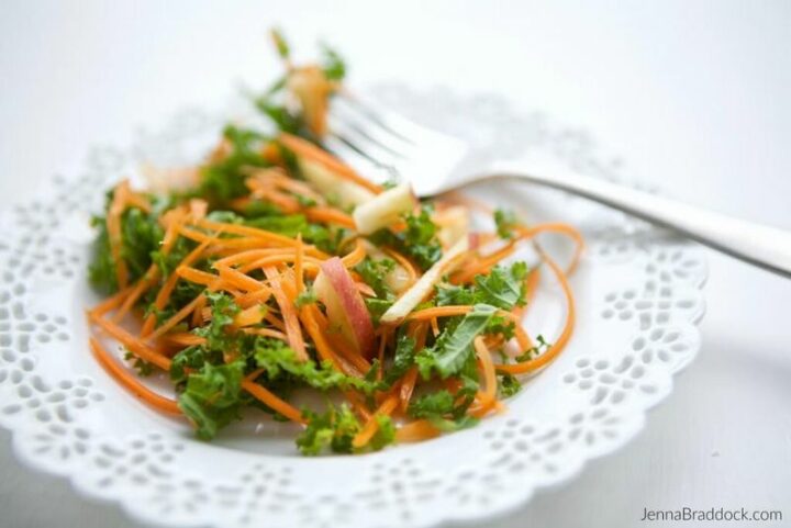 Kale Apple Carrot Salad.