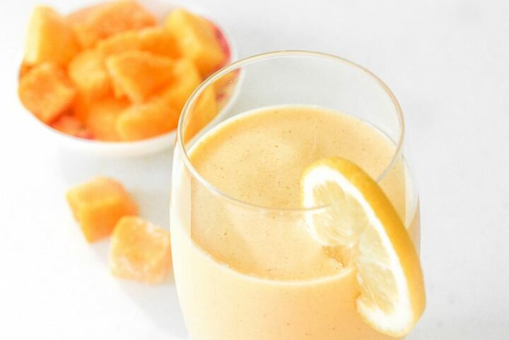 Healthy Mango Yogurt Smoothie.