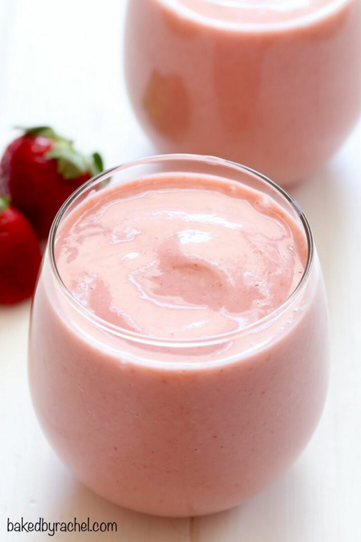 Strawberry Pineapple Smoothie.