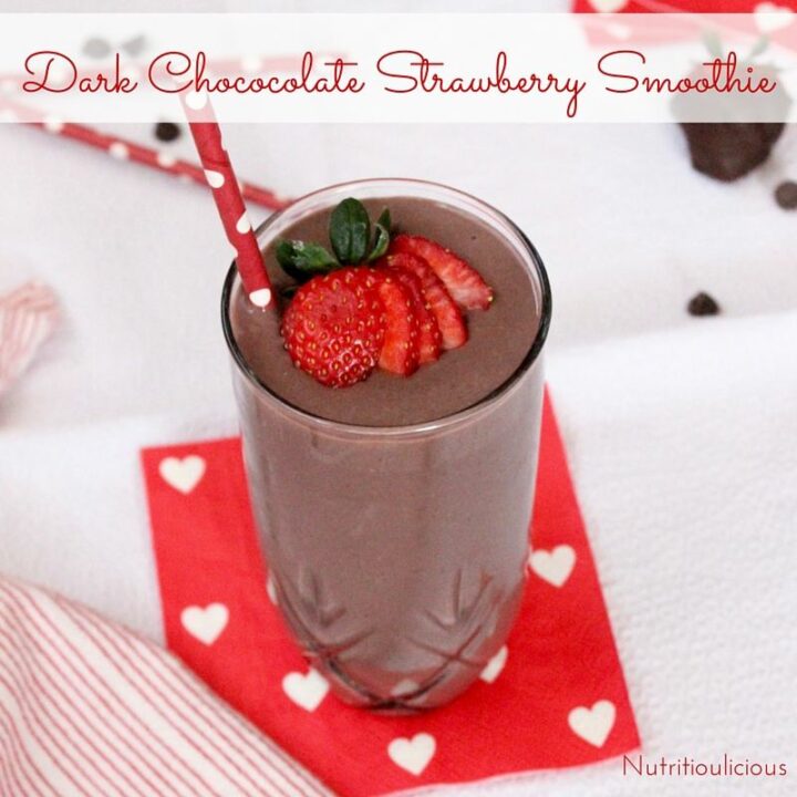 Dark Chocolate Strawberry Smoothie.