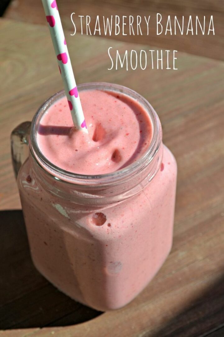 Strawberry Banana Smoothie.