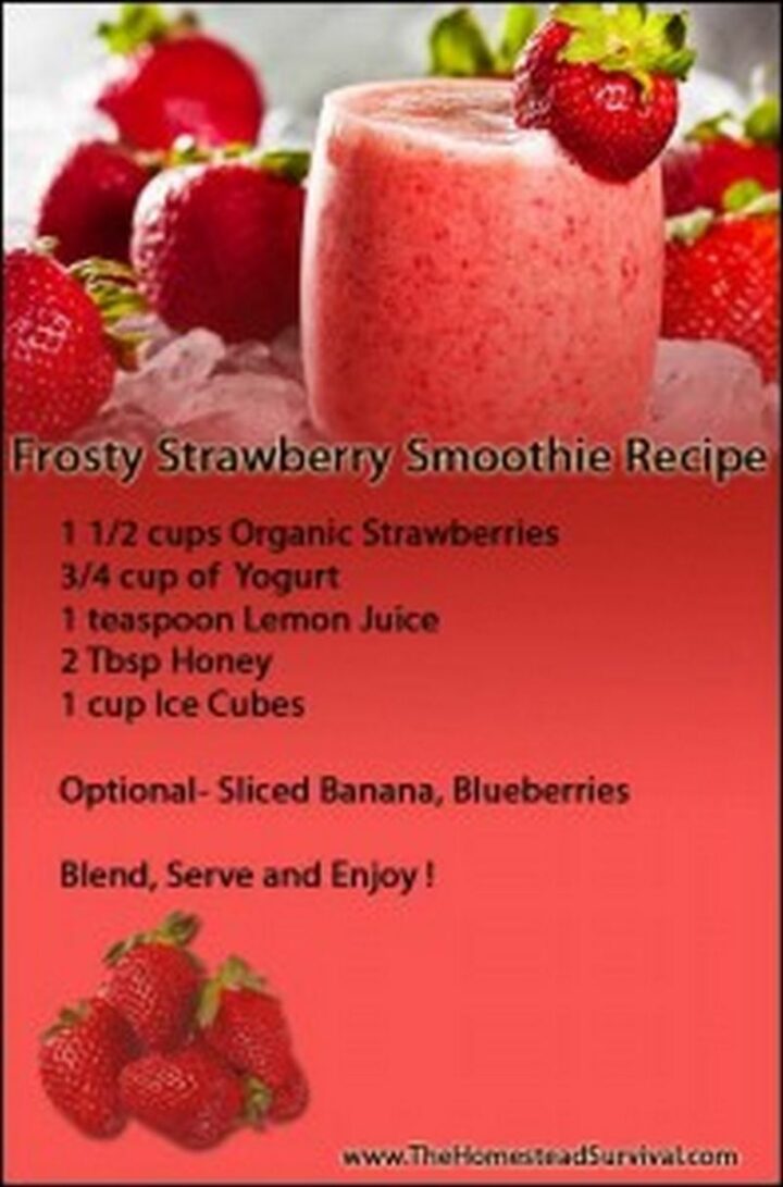 Frosty Strawberry Smoothie.