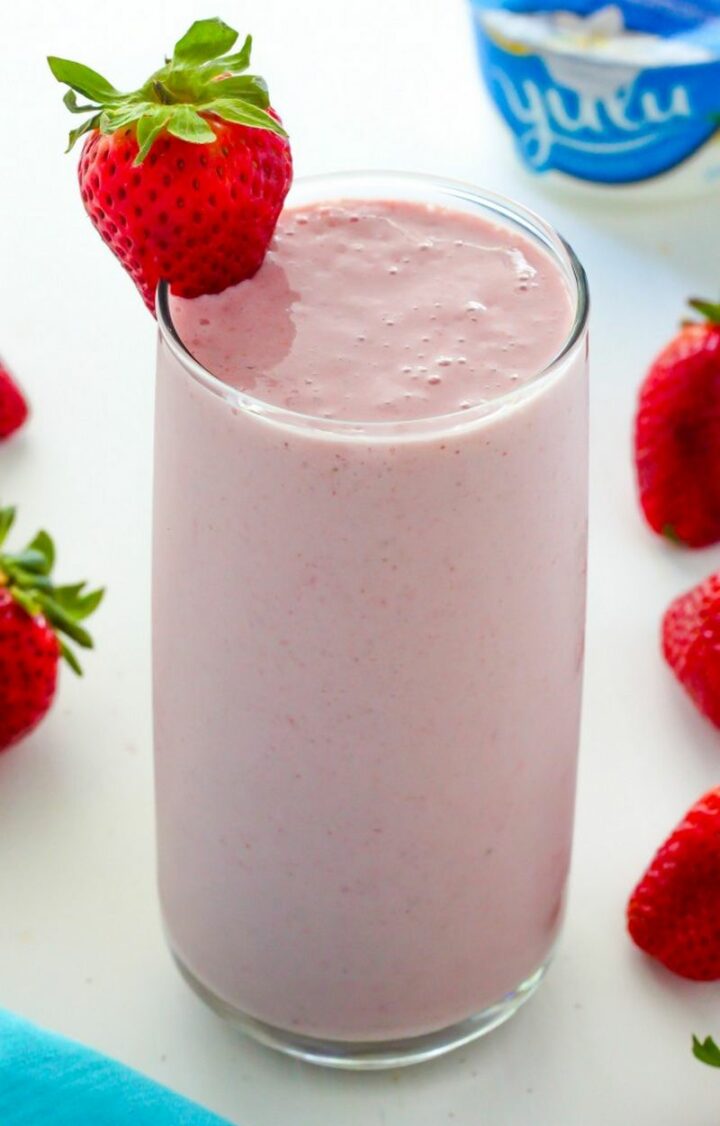 Strawberry Vanilla Smoothie.