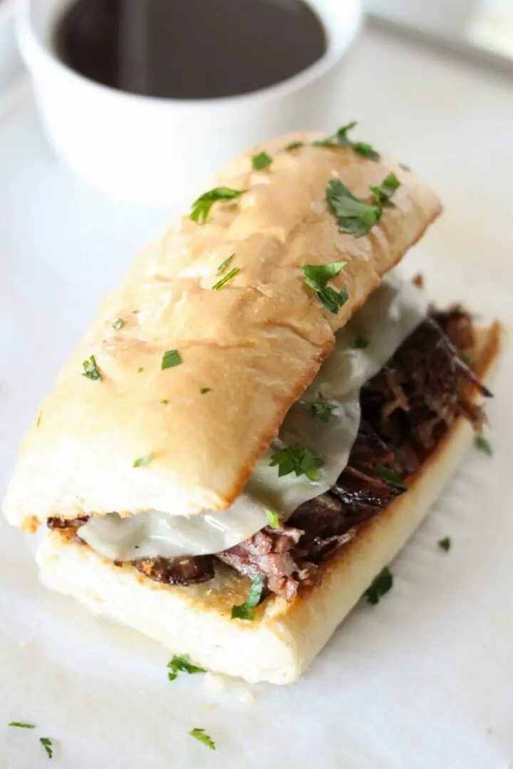 Instant Pot French Dip Sandwiches.