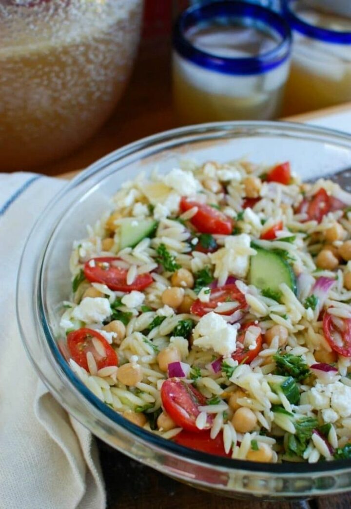 Summer Orzo Pasta Salad.