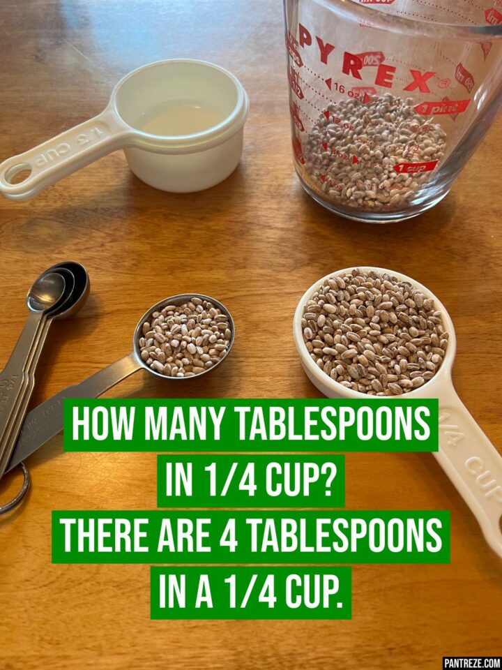 How Many Tablespoons Does It Take To Make 1/4 Cup?